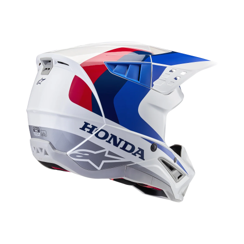 Nón MX Supertech M5 Honda Trắng Xanh