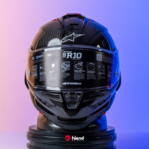 Nón Alpinestars Supertech R10 Carbon Đen Bóng