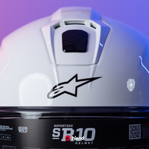 Nón Alpinestars Supertech R10 Carbon Trắng