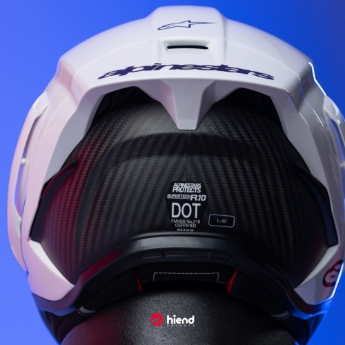 Nón Alpinestars Supertech R10 Carbon Trắng