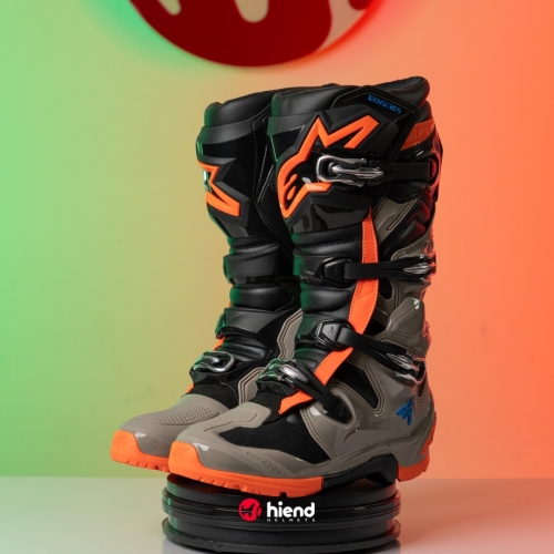 Giày Alpinestars Tech 7 Enduro Đen Cam Nâu