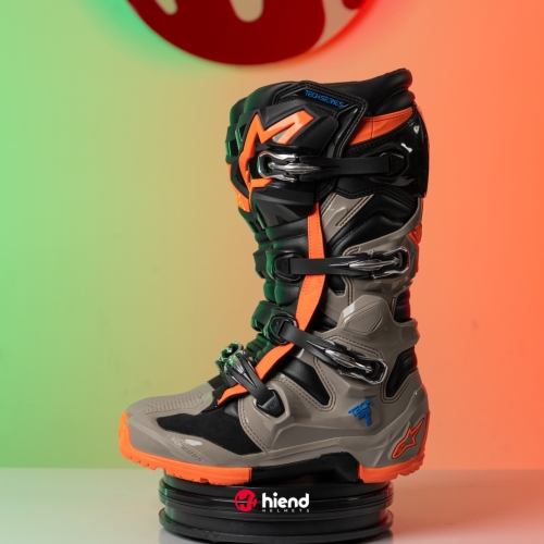 Giày Alpinestars Tech 7 Enduro Đen Cam Nâu