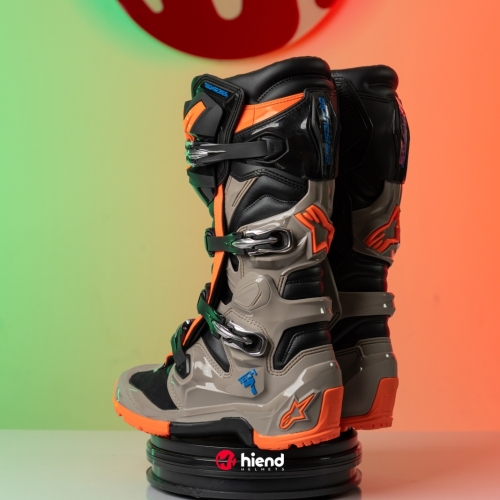 Giày Alpinestars Tech 7 Enduro Đen Cam Nâu
