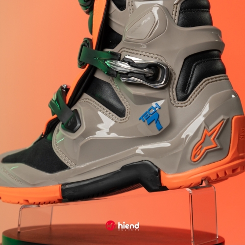 Giày Alpinestars Tech 7 Enduro Đen Cam Nâu
