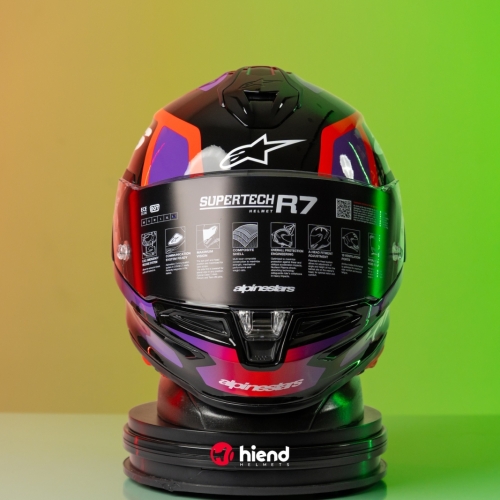 Nón Alpinestars Supertech R7 Lumen Tím