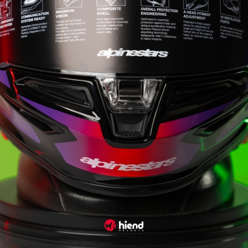 Nón Alpinestars Supertech R7 Lumen Tím
