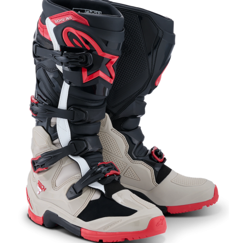 Giày Alpinestars Tech 7 Enduro Nâu Đen Đỏ