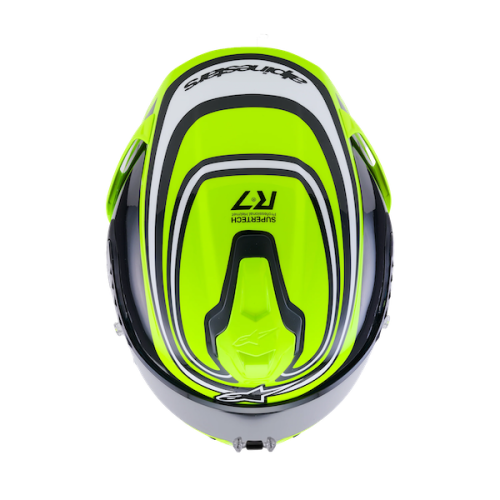 Nón Alpinestars Supertech R7 Zeal Vàng Neon