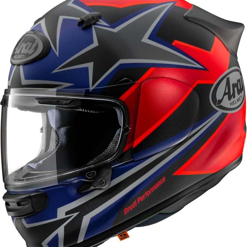 Nón Arai Astro GX STAR & STRIPE Đen Đỏ