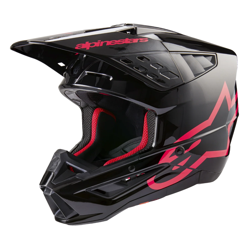 Nón MX Supertech M5 Corp Đen Hồng