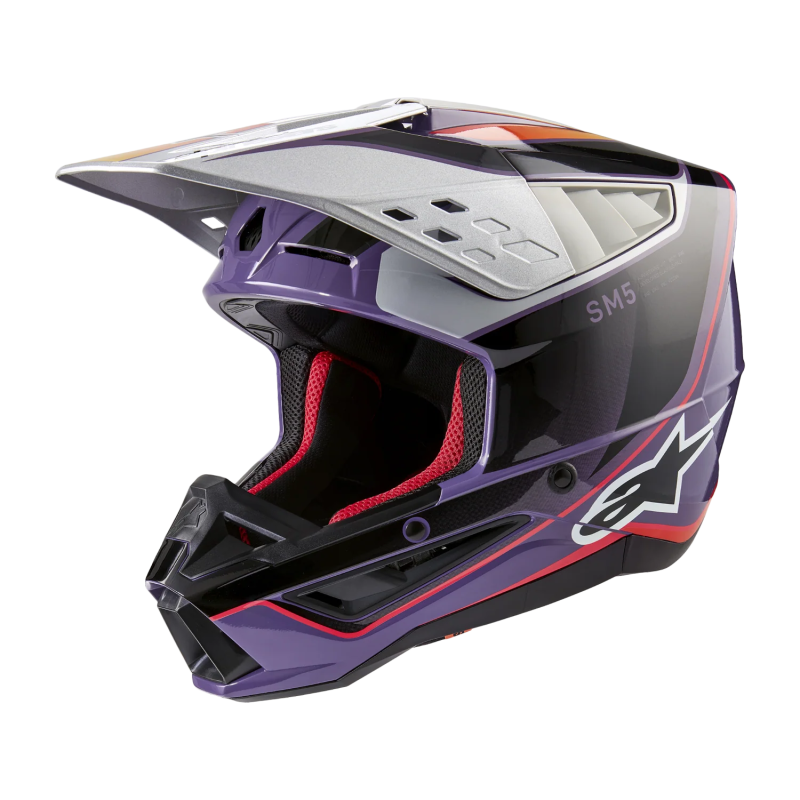 Nón MX Supertech M5 Sail Tím Bạc
