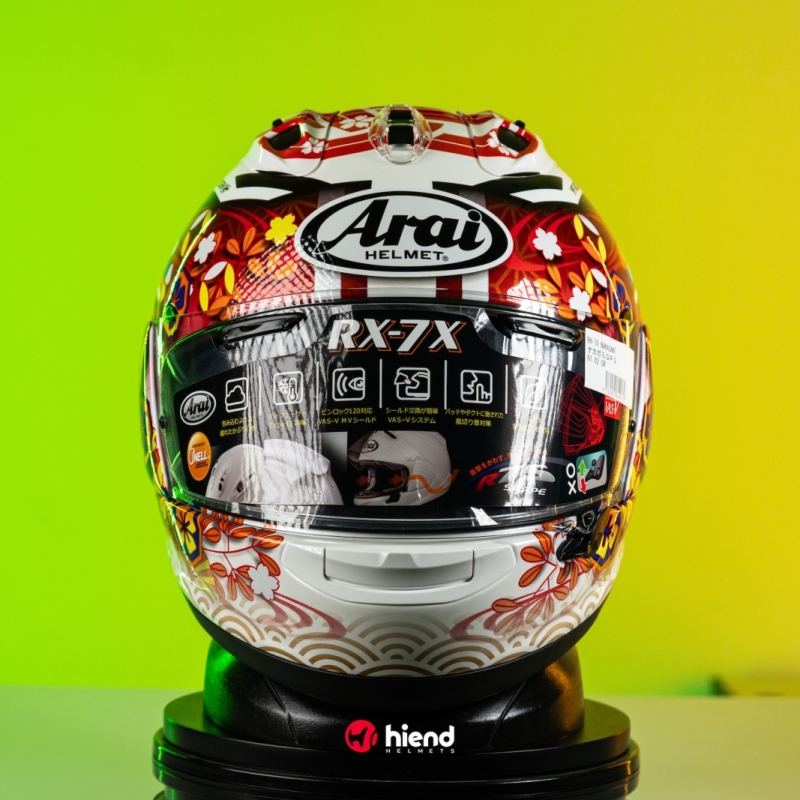 Nón Arai Rx7x Nakagami GP3