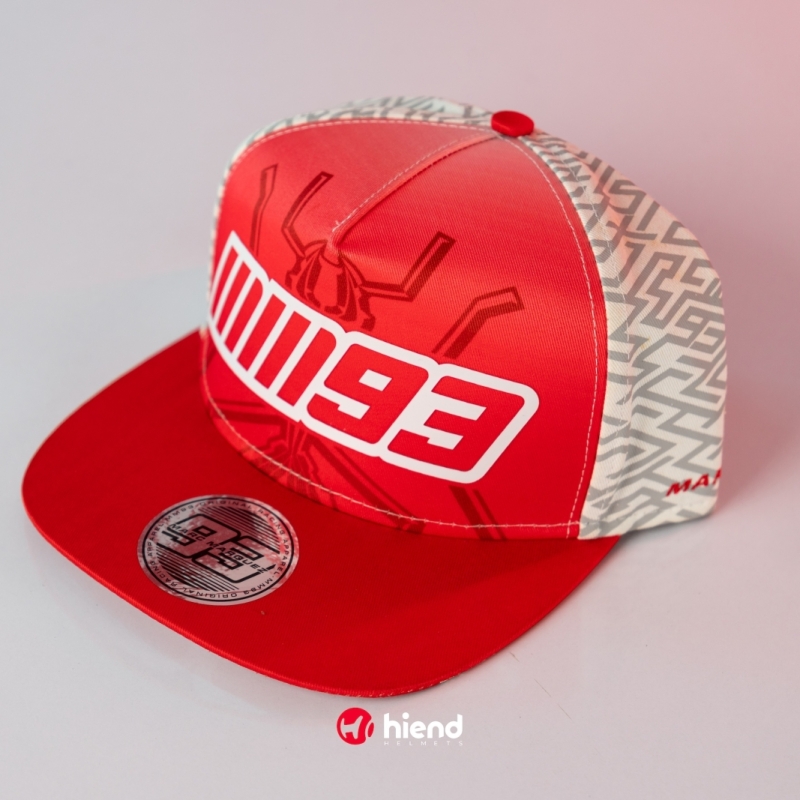 Nón Snapback Marquez 93 Trắng Đỏ