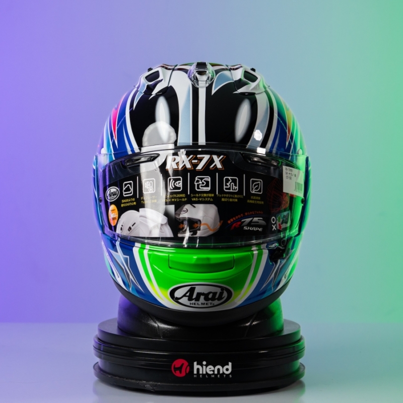Nón Arai Rx7x  Nakano 04 Xanh