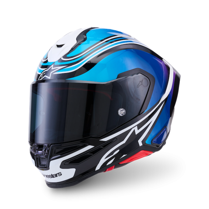 Nón Alpinestars Supertech R7 Zeal Xanh Tím